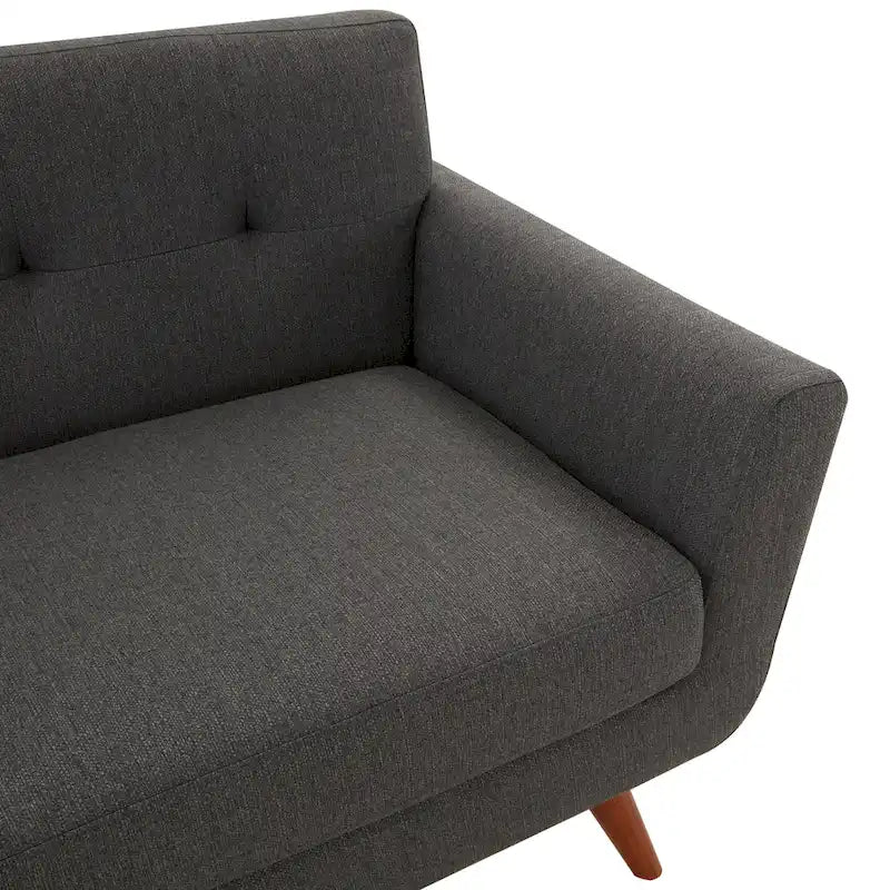 Canapé d'angle capitonné en lin opale SAFAVIEH Couture