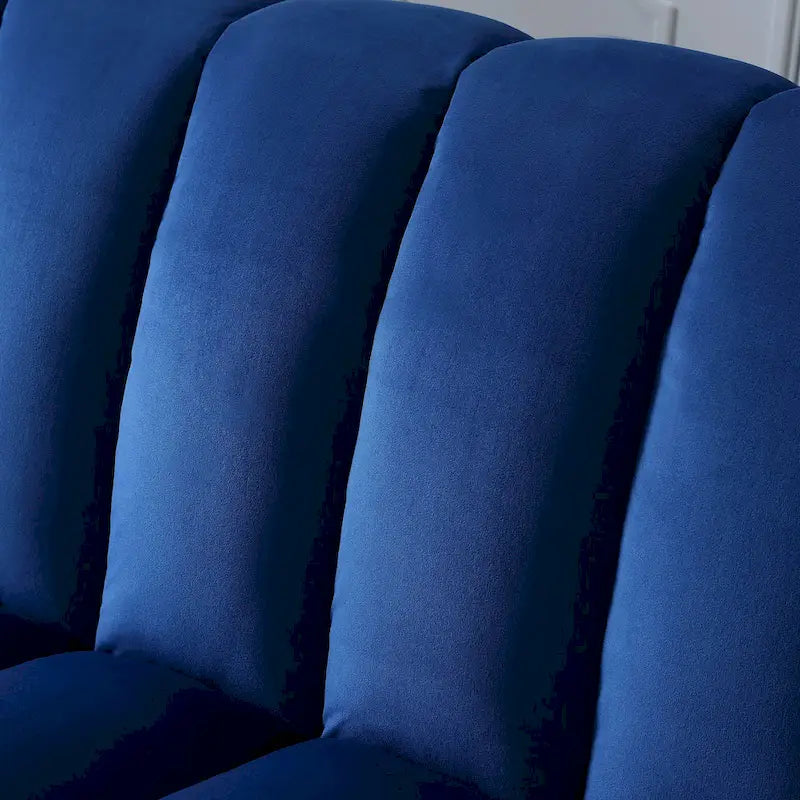 83 Canapé-lit convertible confortable en velours avec rangement.