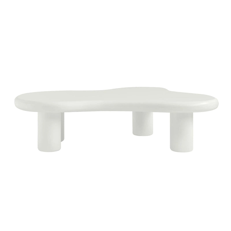 Table basse nuage, table basse moderne irrégulière à 4 pieds