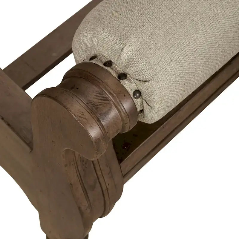 Ensemble de chambre à coucher style ferme américaine comprenant un lit traîneau, une commode, un miroir et une table de chevet