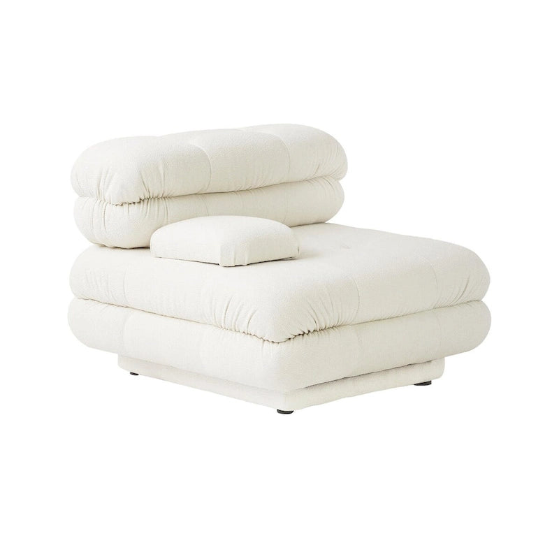Canapé d'angle moderne en velours peluche, canapé modulable minimaliste en forme de L