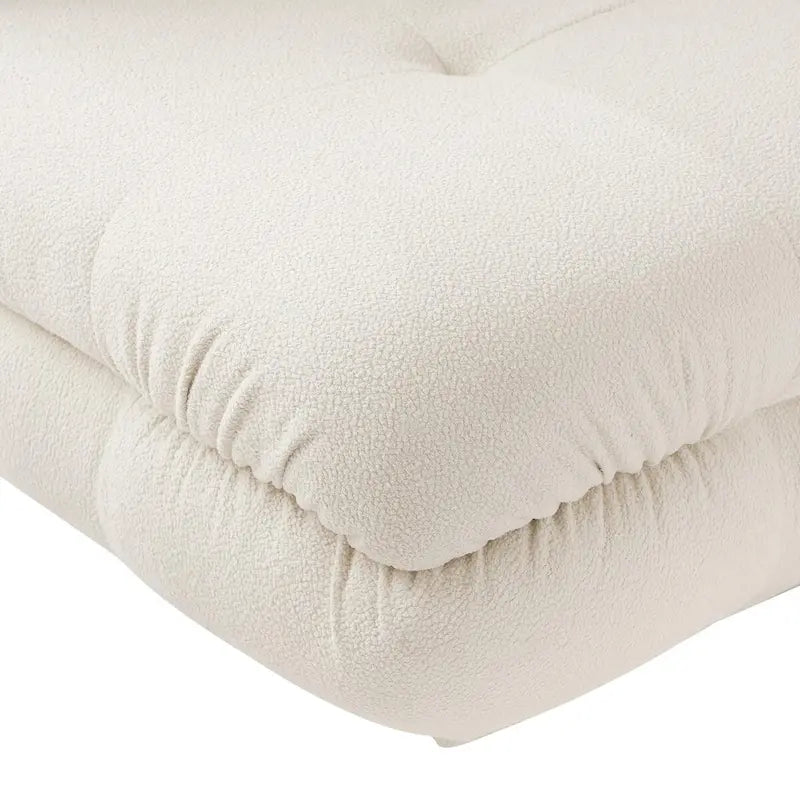 Canapé d'angle moderne en velours peluche, canapé modulable minimaliste en forme de L