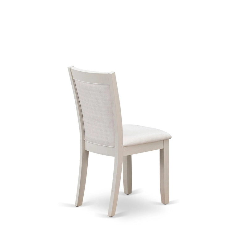 Ensemble de salle à manger East West Furniture : table rectangulaire et chaises Parson en lin crème, coloris blanc lin (composition au choix).