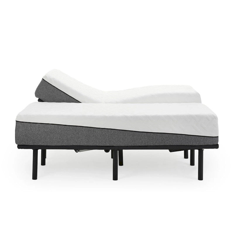 Ensemble matelas et sommier articulé Sleep Zone Pacifica de 30 cm (12 pouces) en mousse à mémoire de forme