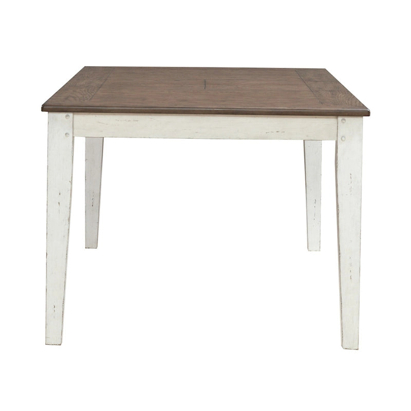 Ensemble table rectangulaire d'extérieur avec chaises de salle à manger - Différentes options