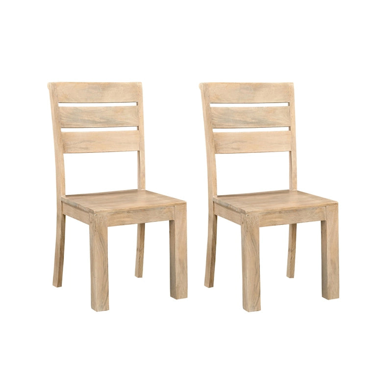 Chaises de salle à manger en bois massif Willow (lot de 2)