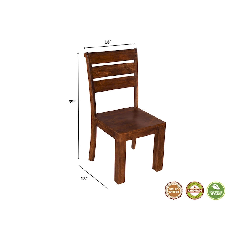 Chaises de salle à manger en bois massif Willow (lot de 2)