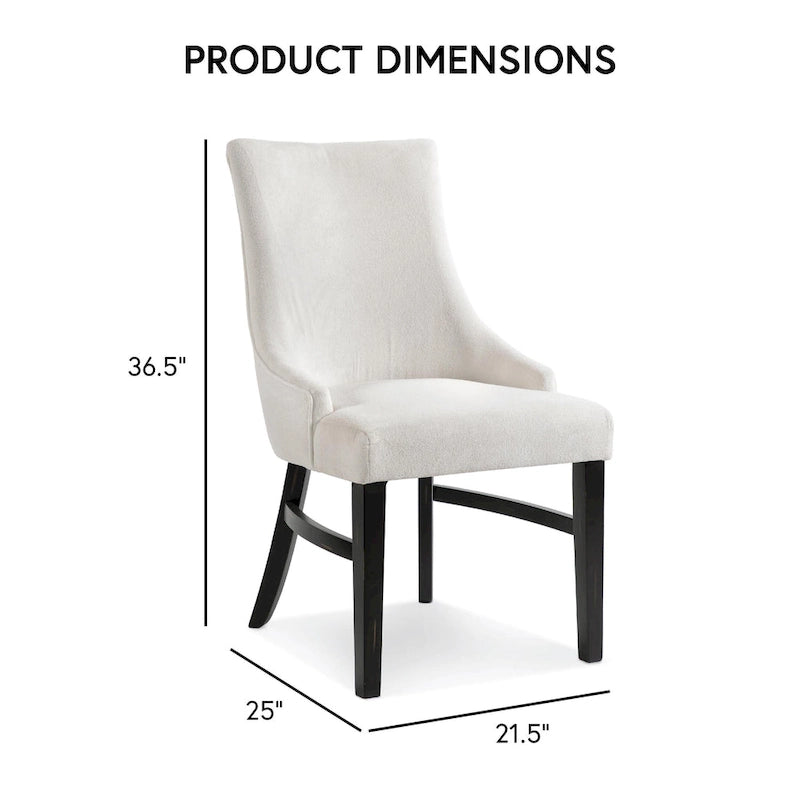 Ensemble de salle à manger 7 pièces en bois noir Kieran Farmhouse de Furniture of America