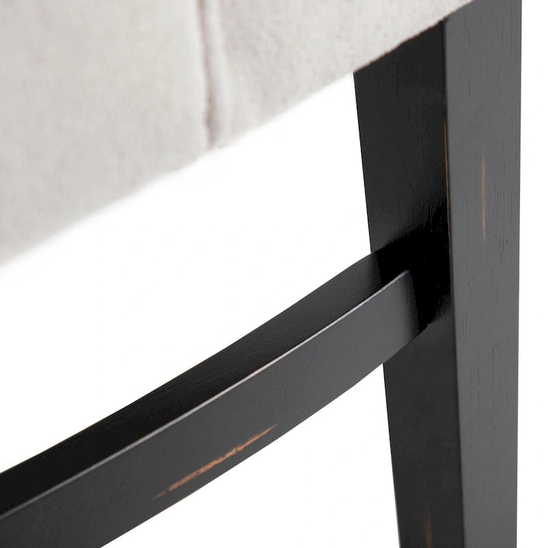 Ensemble de salle à manger 7 pièces en bois noir Kieran Farmhouse de Furniture of America