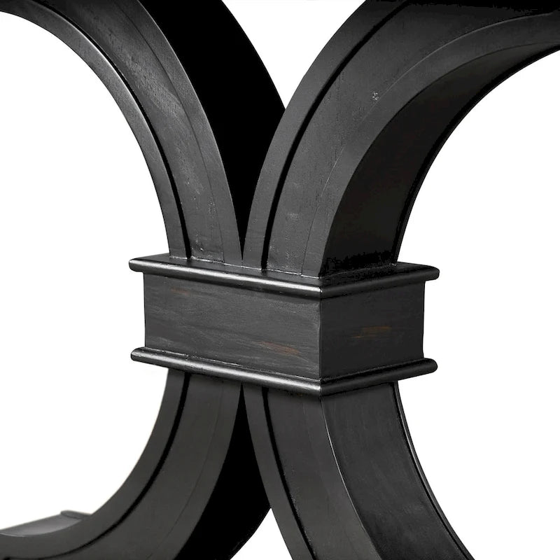 Ensemble de salle à manger 7 pièces en bois noir Kieran Farmhouse de Furniture of America